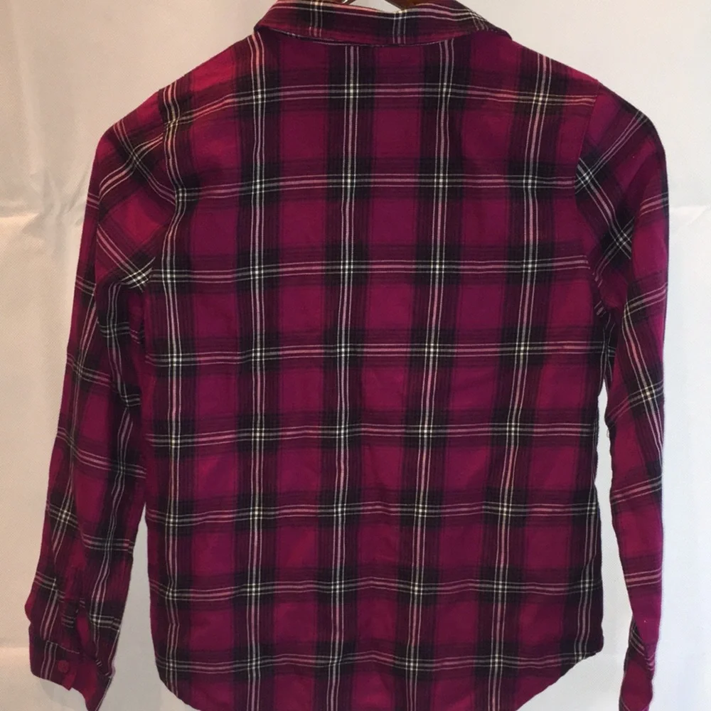 The Children's Place Girl's Plaid Button Down Shirt | Size 10 (Girl)